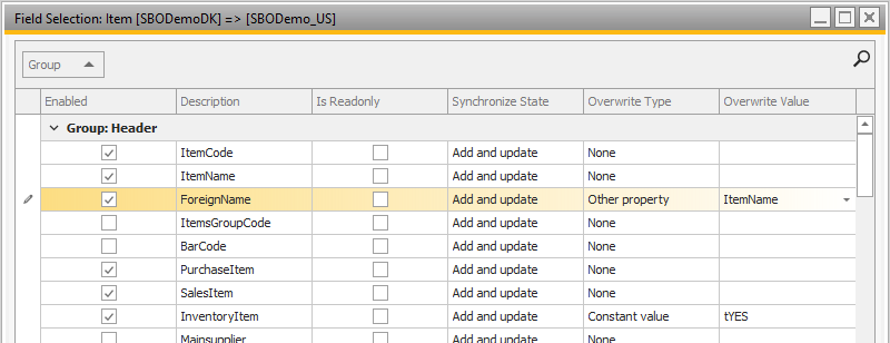 SynchronizationMasterDataFields